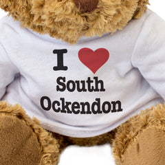 I LOVE SOUTH OCKENDON - Teddy Bear - Cute Cuddly Soft - Funny Essex Gift Present