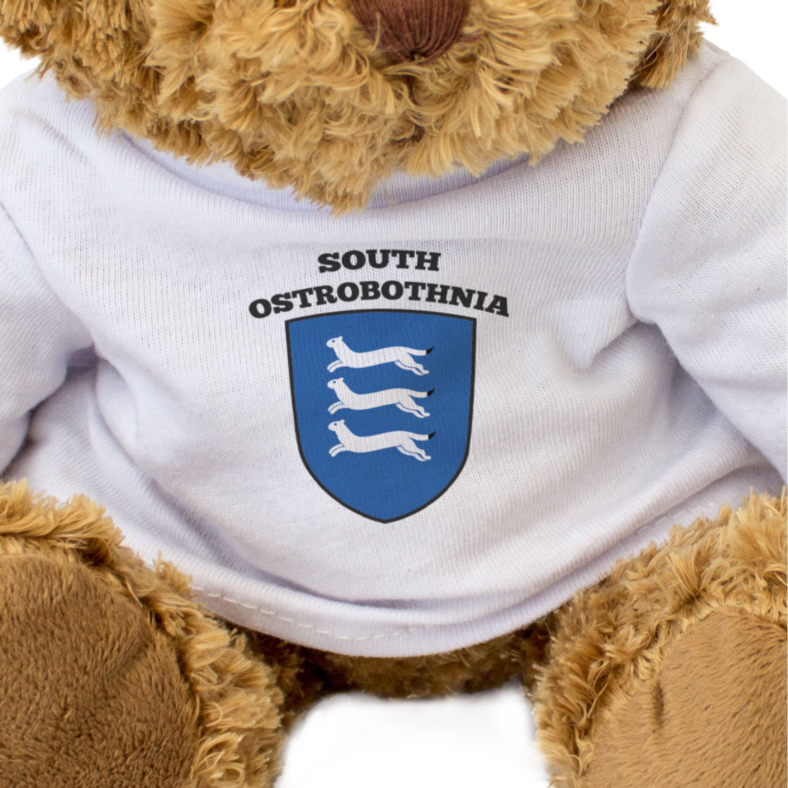 SOUTH OSTROBOTHNIA FLAG - Teddy Bear - Cute - Finland Suomi - Gift Present
