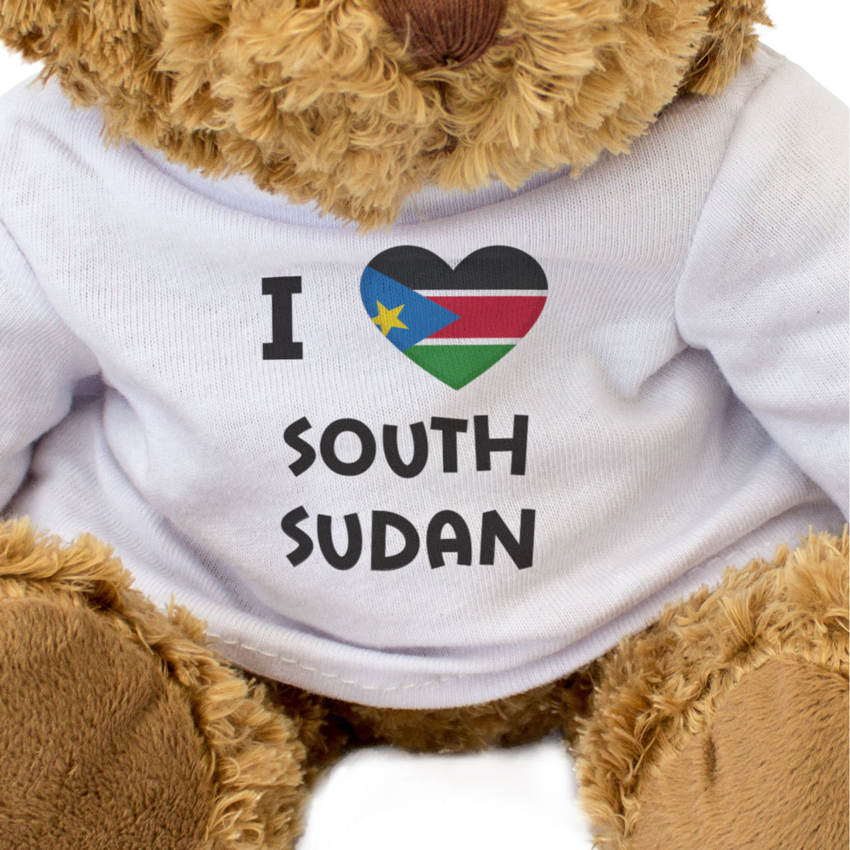 I Love South Sudan Flag - Teddy Bear