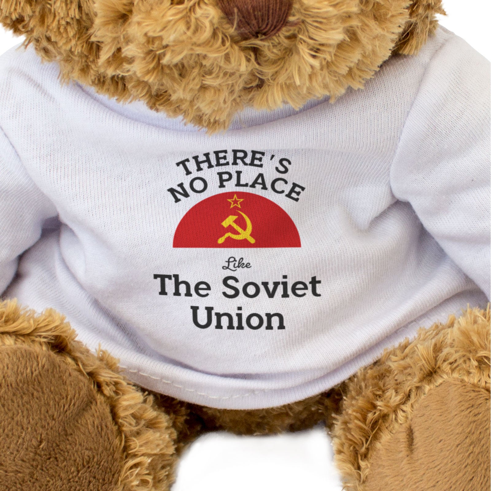 THERE'S NO PLACE LIKE THE SOVIET UNION - Teddy Bear - Cute - USSR Gift Present