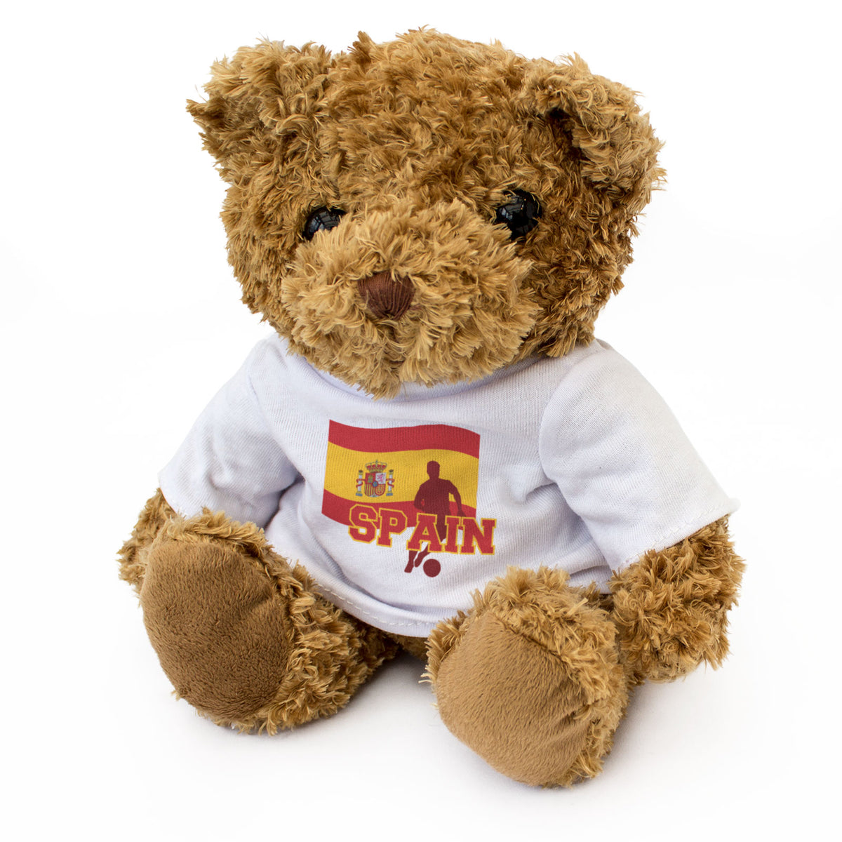 SPAIN FLAG (FOOTBALL) - Teddy Bear - Cute - Spanish Soccer Fan Gift Present