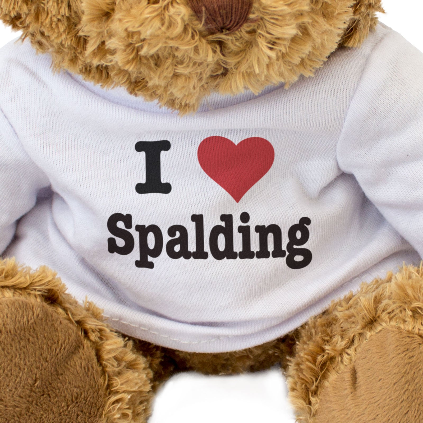 I LOVE SPALDING - Teddy Bear - Cute Cuddly - Funny Lincolnshire Gift Present