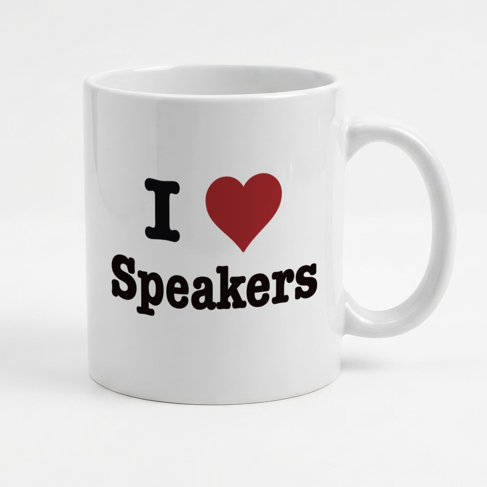 I LOVE SPEAKERS - Mug - Funny Music Gift Present