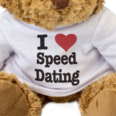 I LOVE SPEED DATING - Teddy Bear - Cute Cuddly Soft Adorable - Gift Present