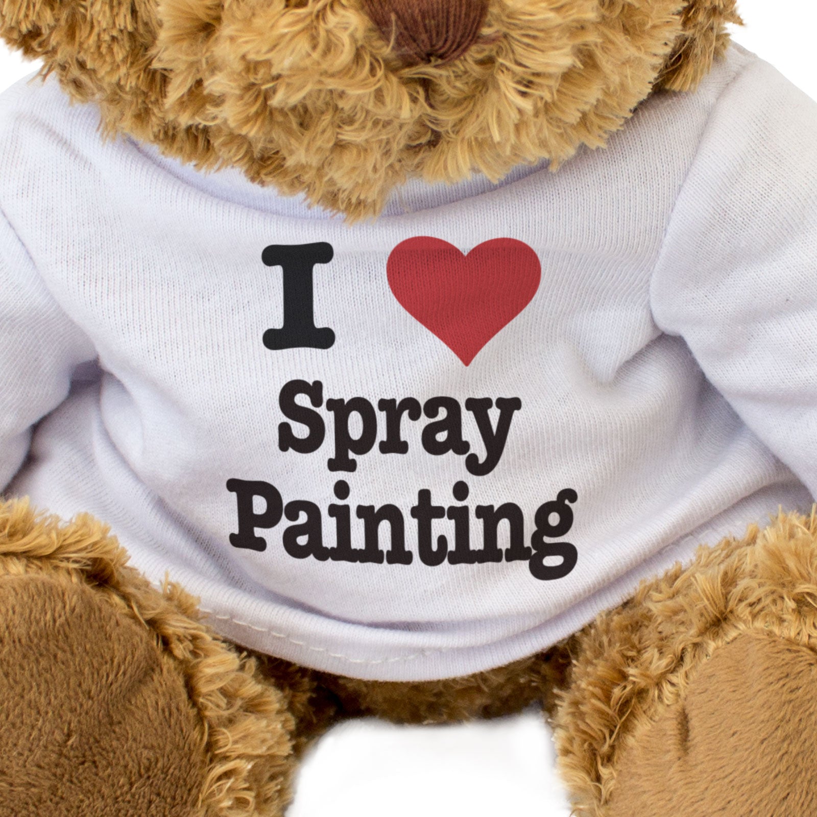 I LOVE SPRAY PAINTING - Teddy Bear - Cute Cuddly Soft - Funny Gift Present