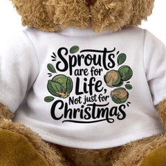 SPROUTS ARE FOR LIFE NOT JUST FOR CHRISTMAS - Teddy Bear - Xmas Gift Present