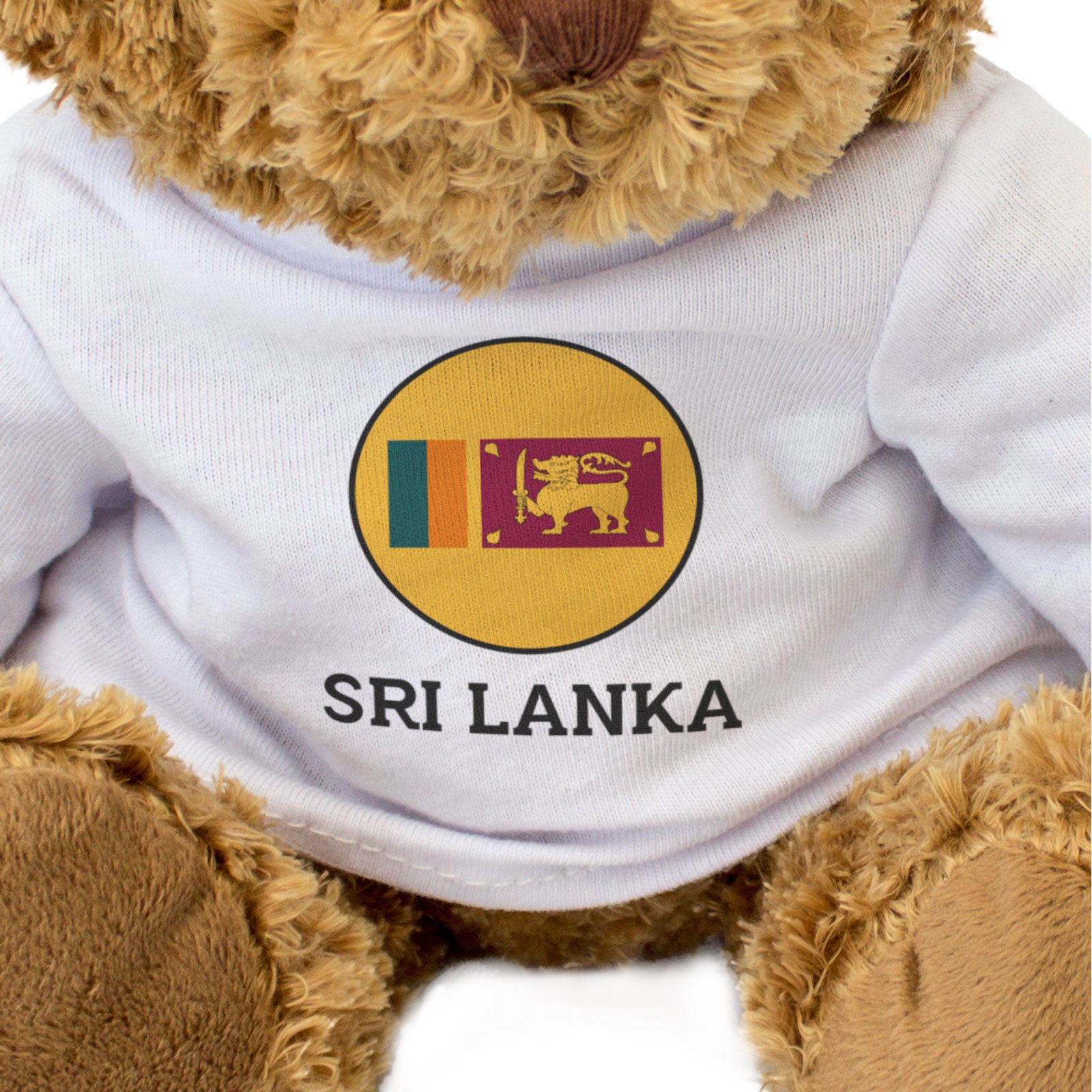 SRI LANKA FLAG ROUNDEL - Teddy Bear - Cute Cuddly Soft - Sri Lankan Gift Present