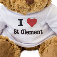 I LOVE ST CLEMENT - Teddy Bear - Cute Cuddly Soft - Funny Jersey Gift Present