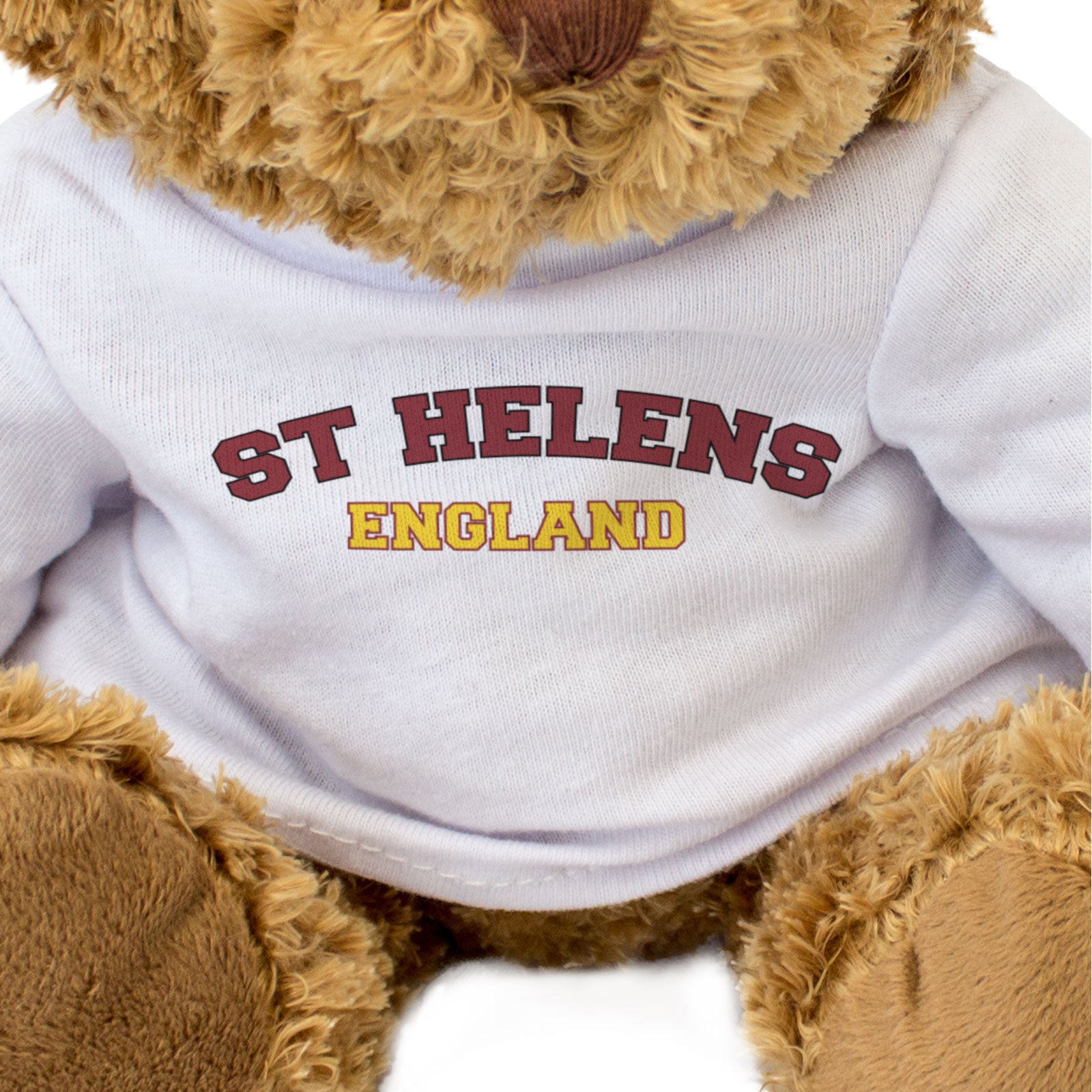 ST HELENS, ENGLAND - Teddy Bear - Cute Cuddly - Funny Merseyside Gift Present