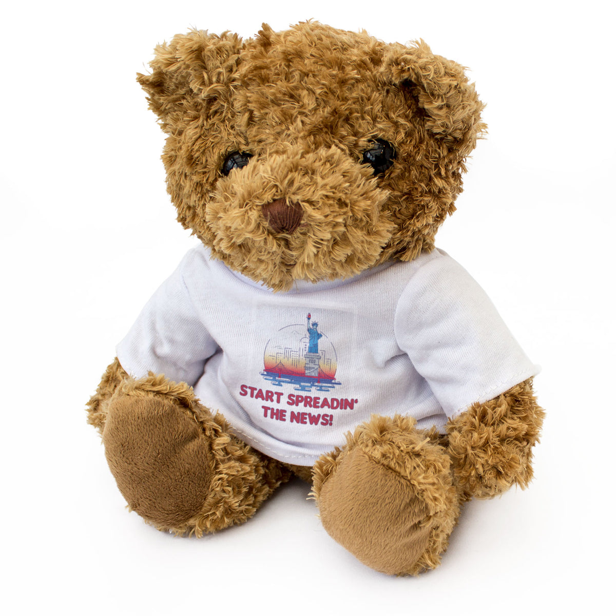 START SPREADIN' THE NEWS! - Teddy Bear - Cute Cuddly - New York USA Gift Present