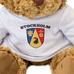 STOCKHOLM REGION FLAG - Teddy Bear - Cute Cuddly Soft - Sweden Gift Present