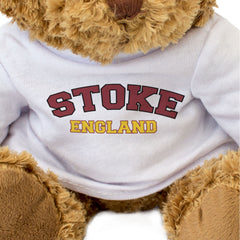 STOKE, ENGLAND - Teddy Bear - Cute Cuddly - Funny Staffordshire Gift Present