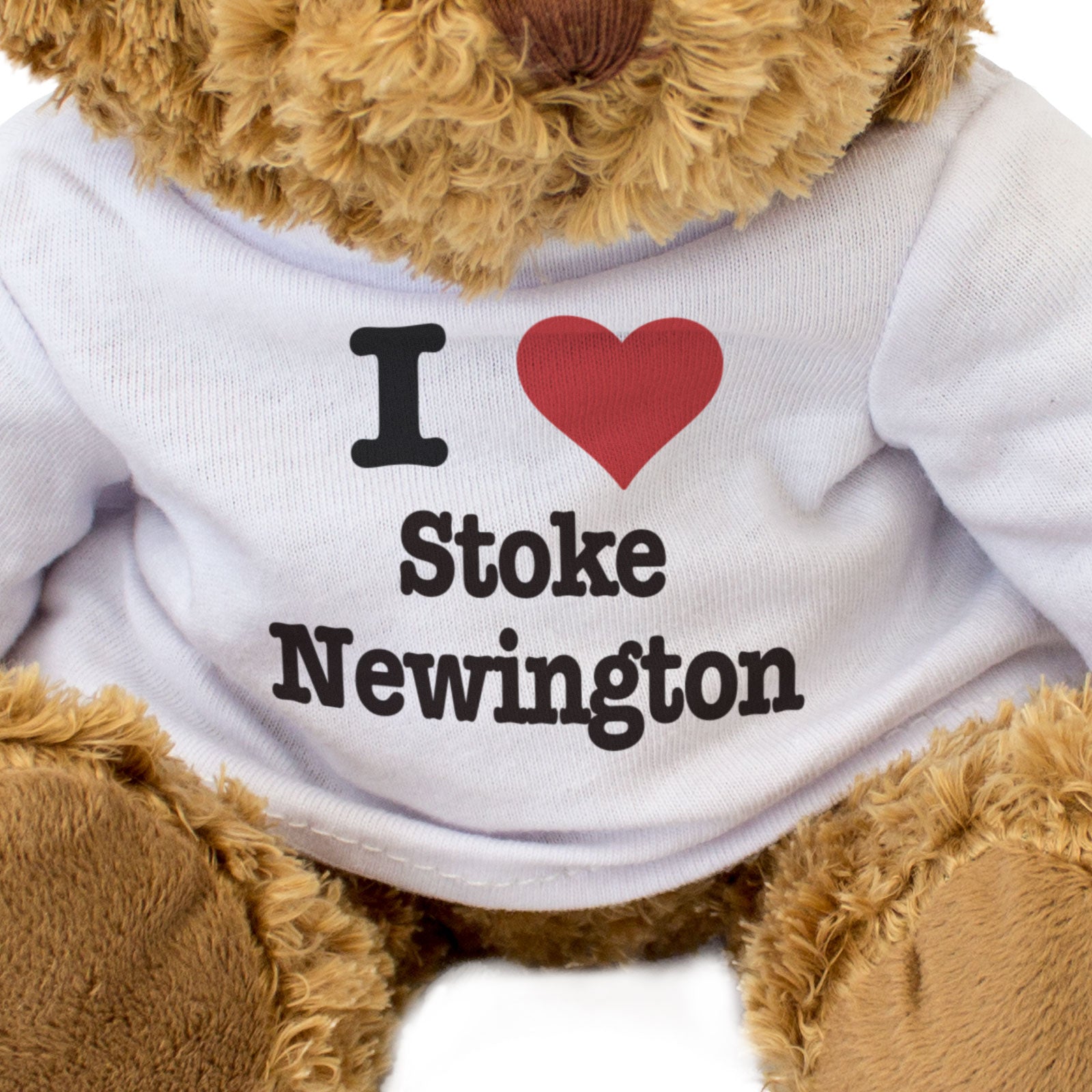 I LOVE STOKE NEWINGTON - Teddy Bear - Cute Cuddly Soft Adorable - Gift Present