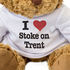 I LOVE STOKE-ON-TRENT - Teddy Bear - Cute Cuddly Soft Adorable - Gift Present
