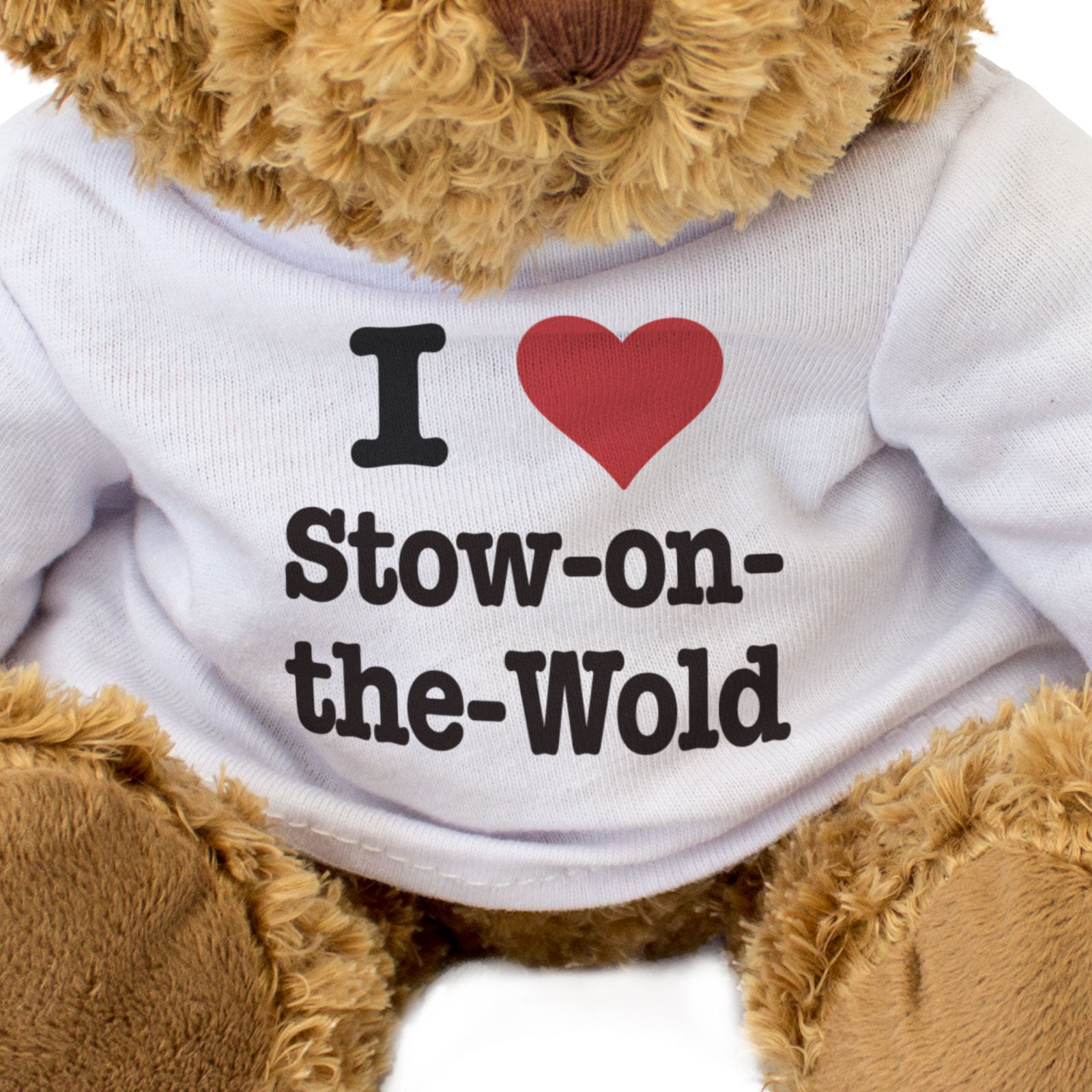 I LOVE STOW-ON-THE-WOLD - Teddy Bear - Cute Cuddly Soft - Cotswolds Gift Present