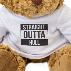 STRAIGHT OUTTA HULL - Teddy Bear - Cute Cuddly Soft - Funny Gift Present