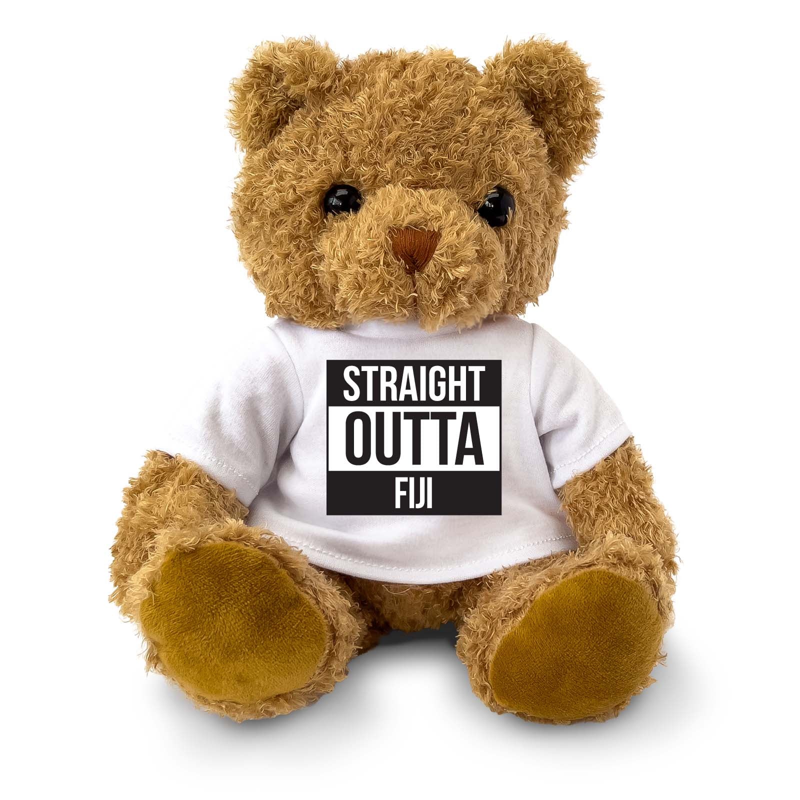 STRAIGHT OUTTA FIJI - Teddy Bear - Cute Funny Souvenir Gift Present - Image 1