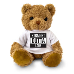 STRAIGHT OUTTA LAOS - Teddy Bear - Cute Funny Souvenir Gift Present - Image 1