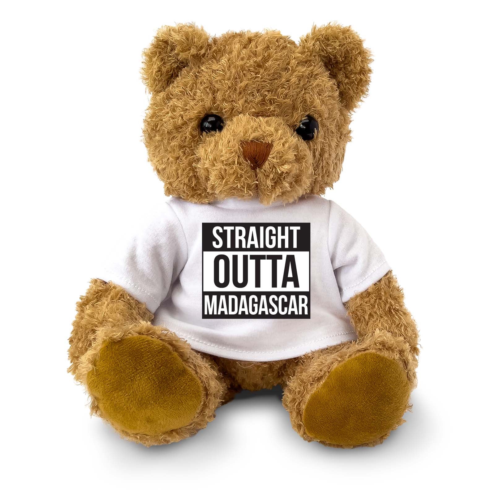 STRAIGHT OUTTA MADAGASCAR - Teddy Bear - Cute Funny Souvenir Gift Present - Image 1