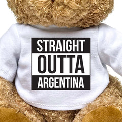 STRAIGHT OUTTA ARGENTINA - Teddy Bear - Cute Funny Souvenir Gift Present - Image 2