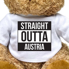 STRAIGHT OUTTA AUSTRIA - Teddy Bear - Cute Funny Souvenir Gift Present - Image 2