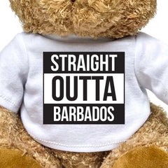 STRAIGHT OUTTA BARBADOS - Teddy Bear - Cute Funny Souvenir Gift Present - Image 2