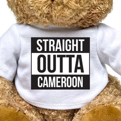 STRAIGHT OUTTA CAMEROON - Teddy Bear - Cute Funny Souvenir Gift Present - Image 2