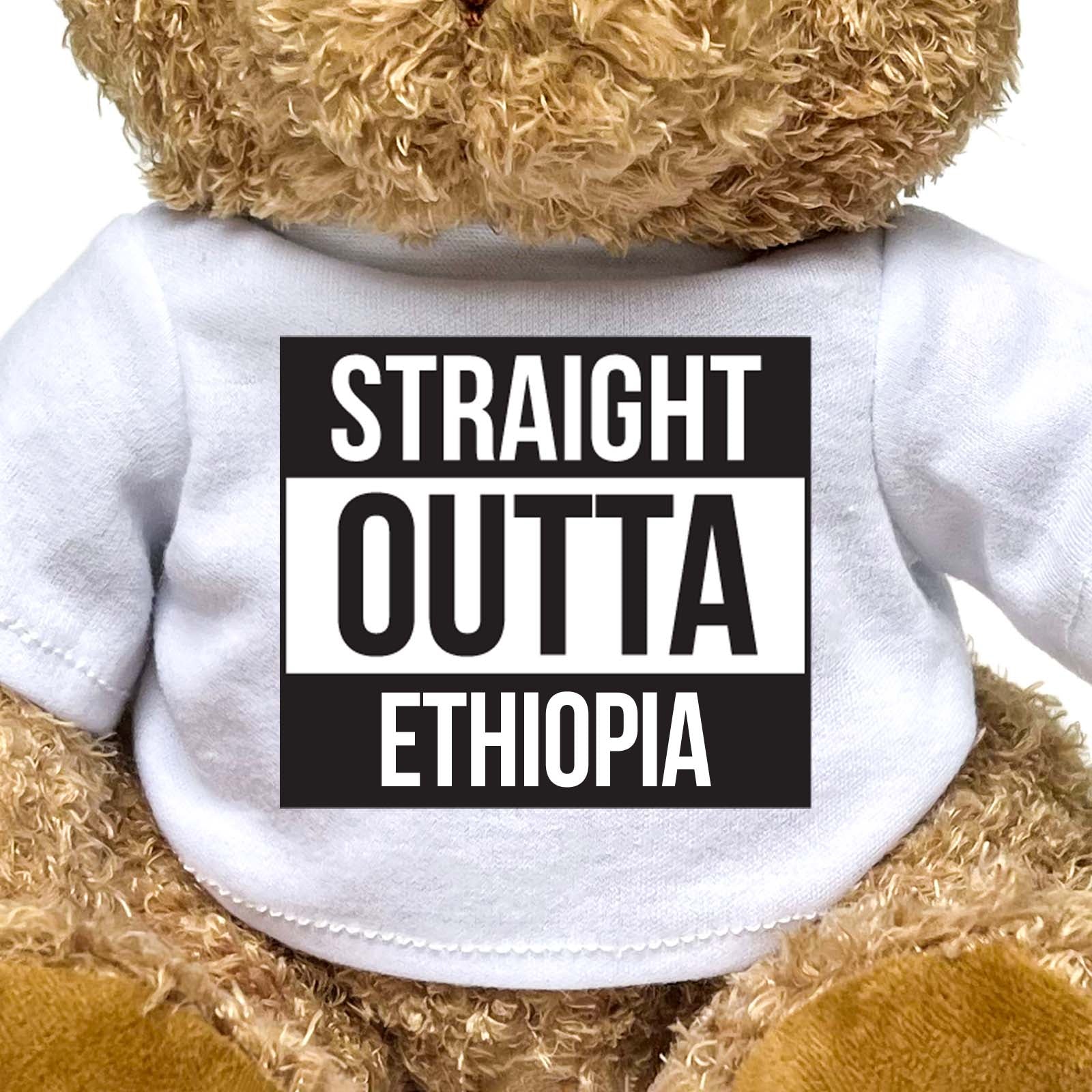 STRAIGHT OUTTA ETHIOPIA - Teddy Bear - Cute Funny Souvenir Gift Present - Image 2