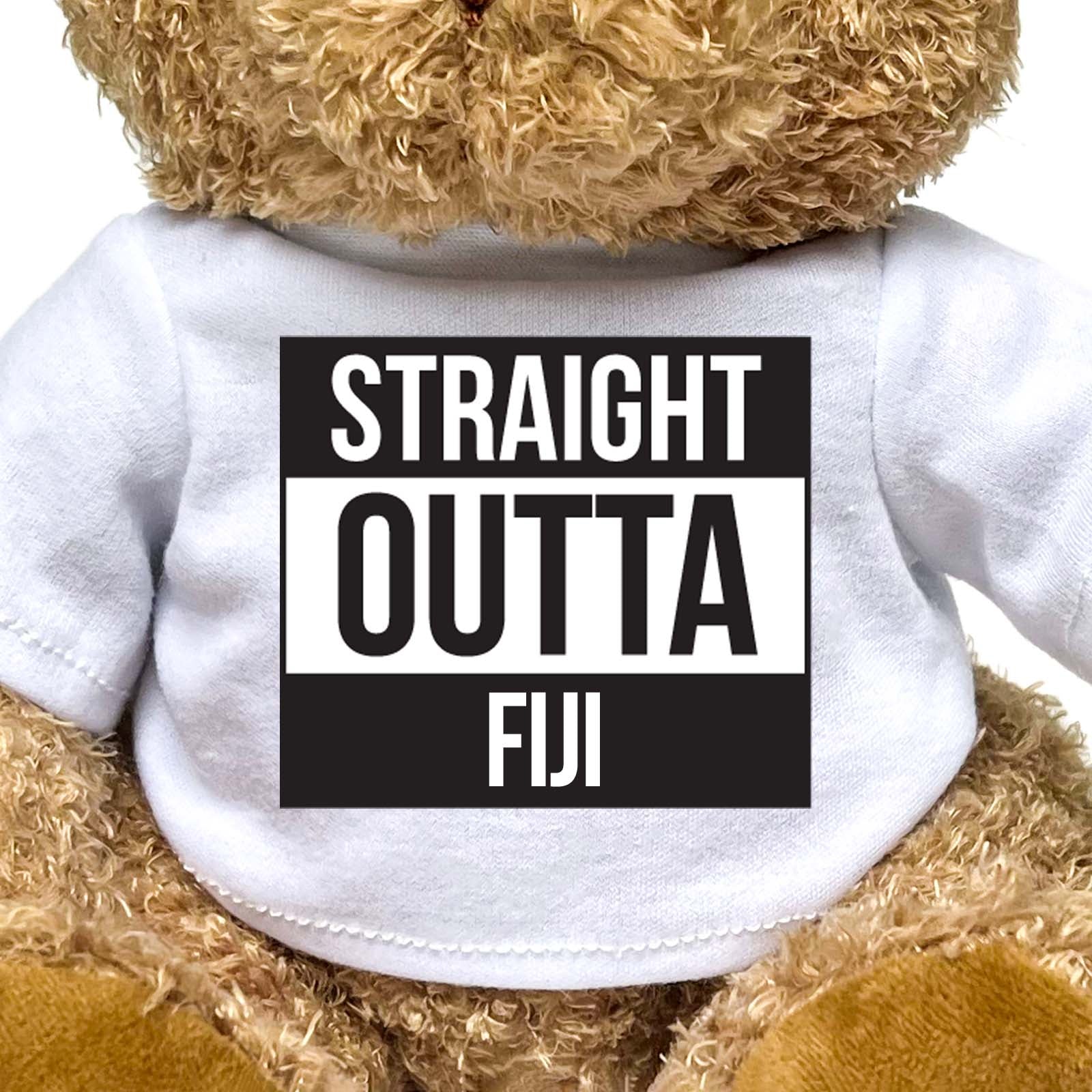 STRAIGHT OUTTA FIJI - Teddy Bear - Cute Funny Souvenir Gift Present - Image 2