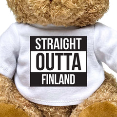STRAIGHT OUTTA FINLAND - Teddy Bear - Cute Funny Souvenir Gift Present - Image 2
