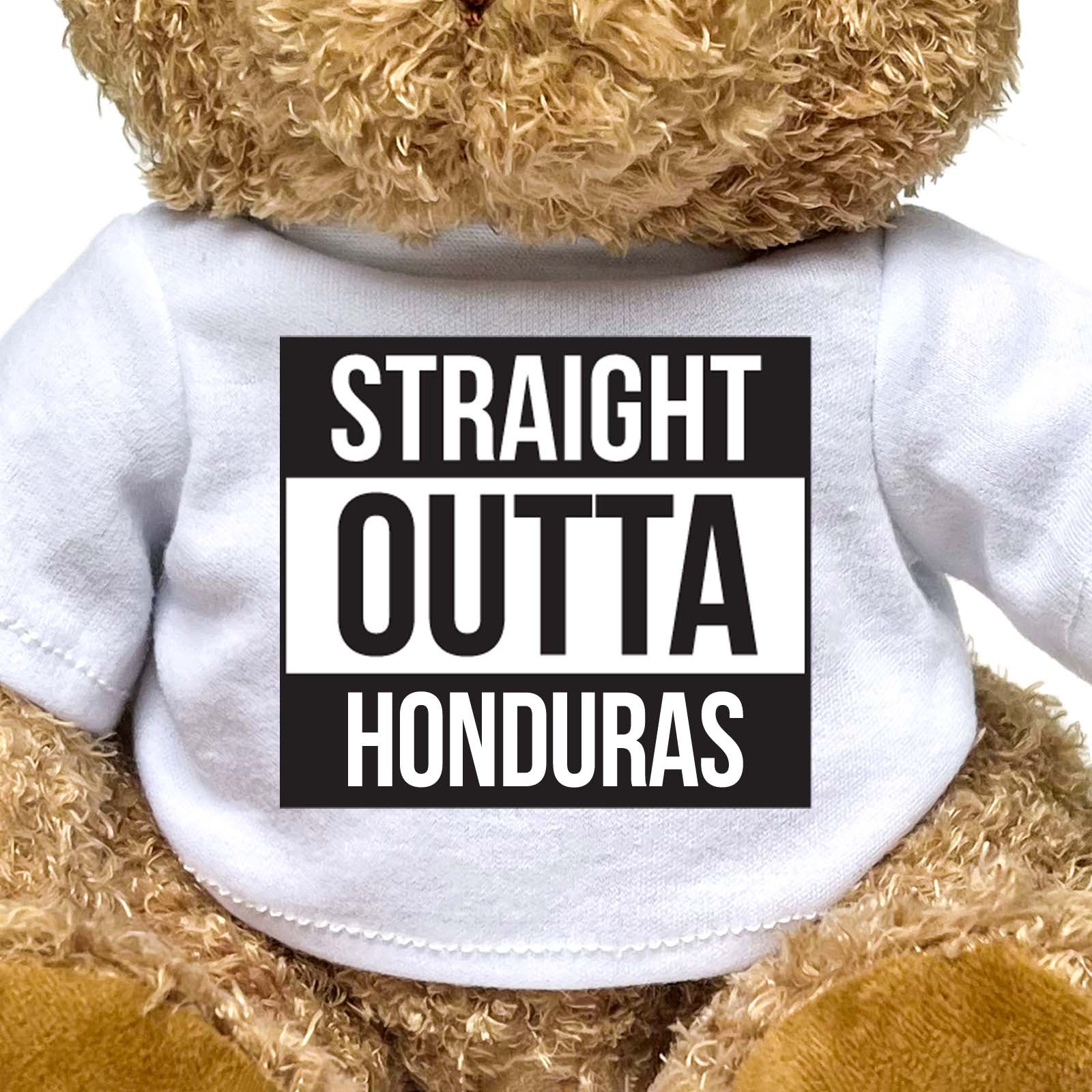 STRAIGHT OUTTA HONDURAS - Teddy Bear - Cute Funny Souvenir Gift Present - Image 2