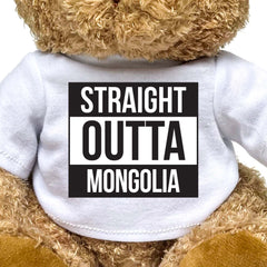 STRAIGHT OUTTA MONGOLIA - Teddy Bear - Cute Funny Souvenir Gift Present - Image 2