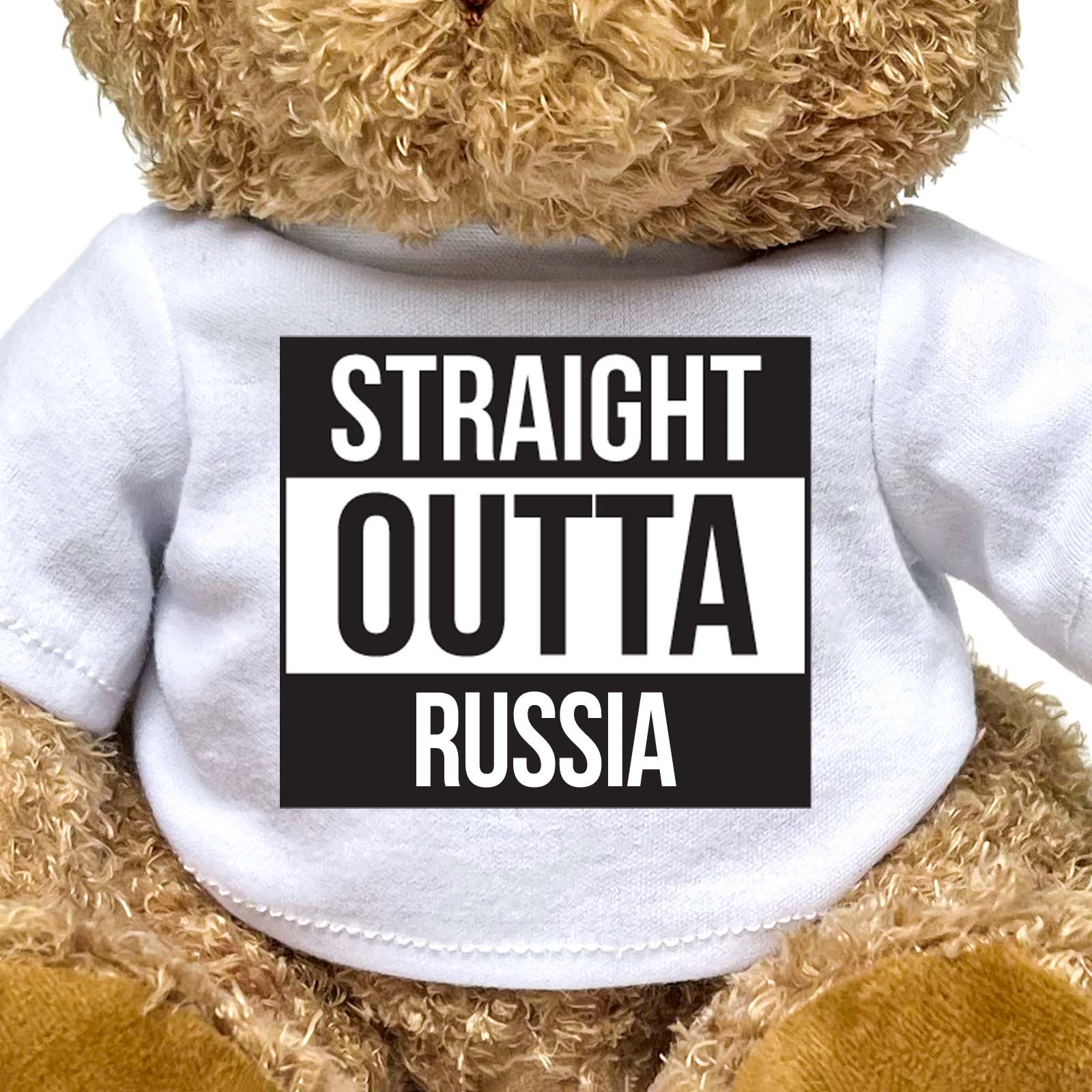 STRAIGHT OUTTA RUSSIA - Teddy Bear - Cute Funny Souvenir Gift Present - Image 2