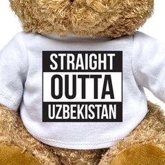 STRAIGHT OUTTA UZBEKISTAN - Teddy Bear - Cute Funny Souvenir Gift Present - Image 2