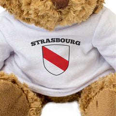 STRASBOURG FLAG - Teddy Bear - Cute Cuddly Soft Adorable - France Gift Present