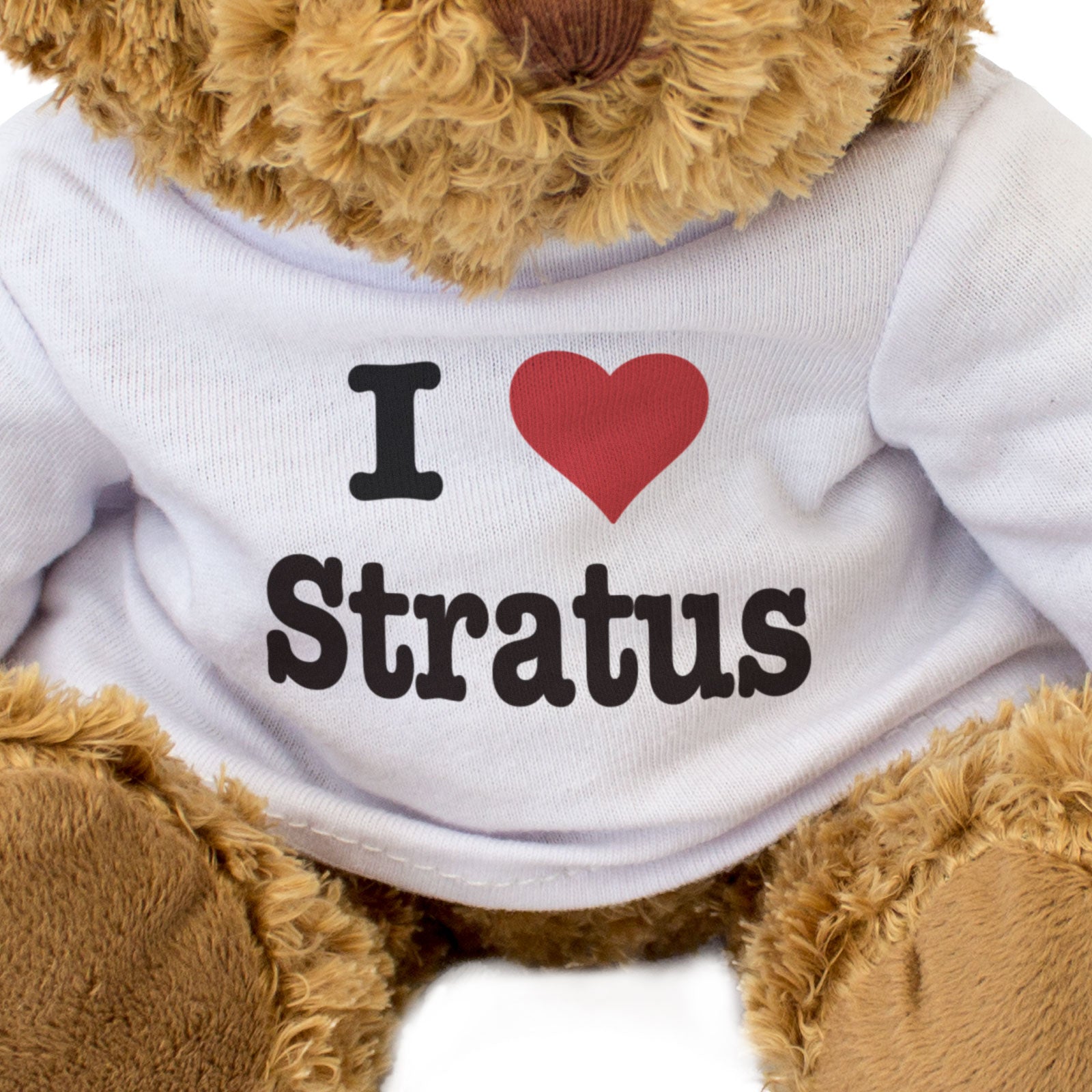 I LOVE STRATUS - Teddy Bear - Cute Funny Cloud Nephophile Gift Present