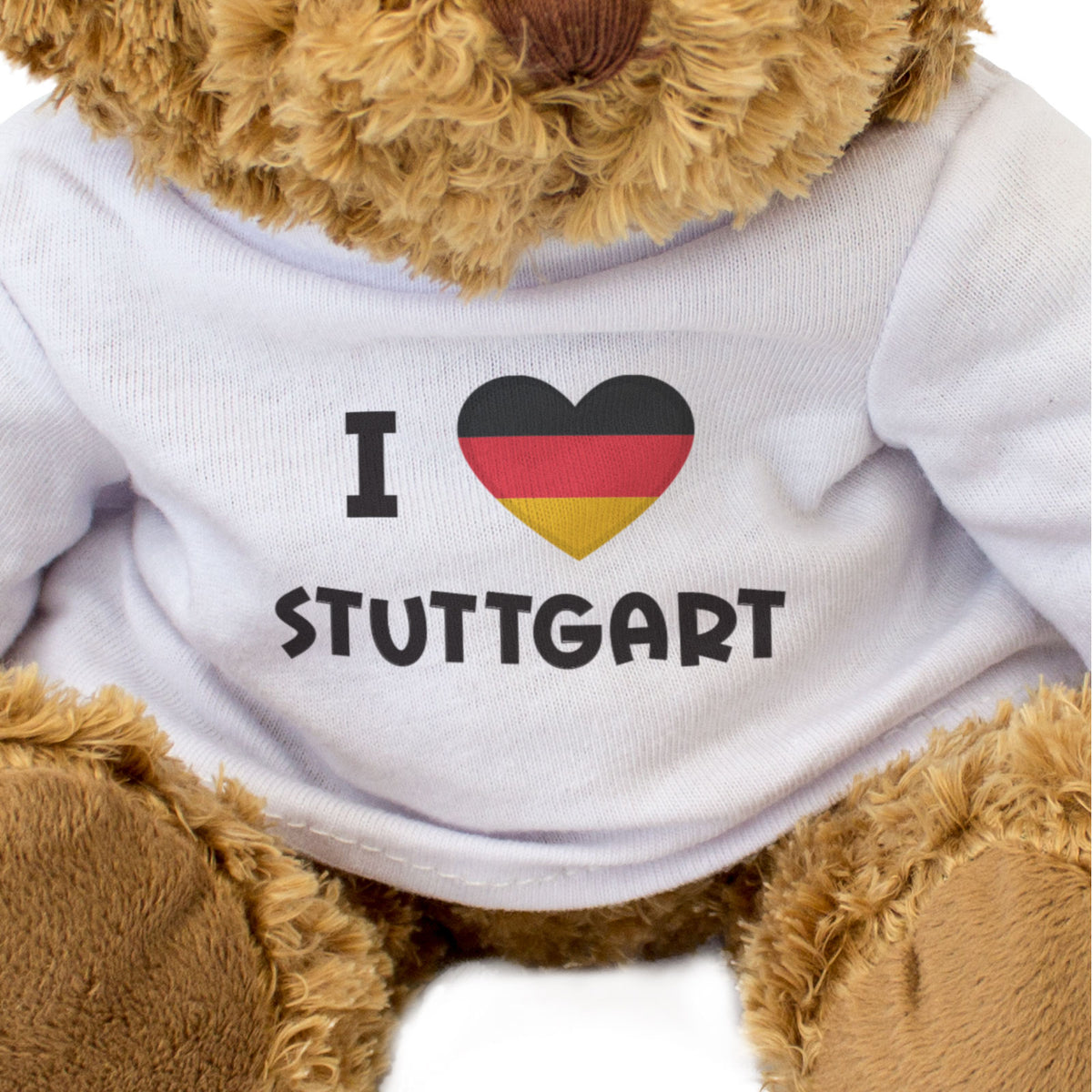 I Love Stuttgart (Germany Flag) - Teddy Bear