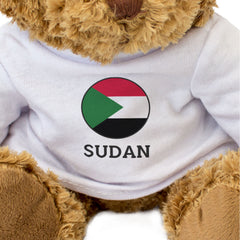 SUDAN FLAG ROUNDEL - Teddy Bear - Cute Cuddly Soft - Sudanese Gift Present