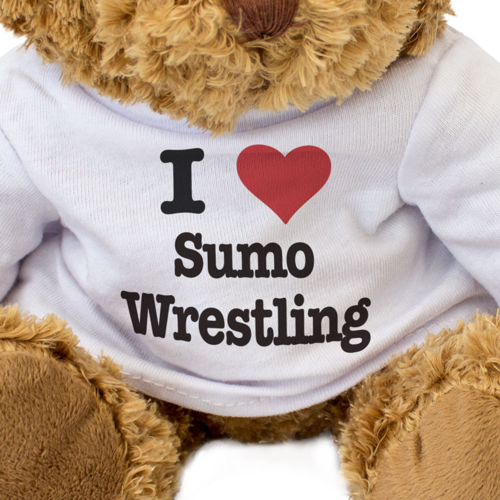 I LOVE SUMO WRESTLING - Teddy Bear - Cute Funny Soft Adorable - Gift Present