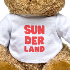 SUNDERLAND (RED) - Teddy Bear - Cute Cuddly Soft - Funny Mackem Gift Present