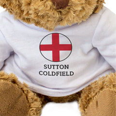 SUTTON COLDFIELD (ENGLAND FLAG) - Teddy Bear - Funny Midlands Gift Present