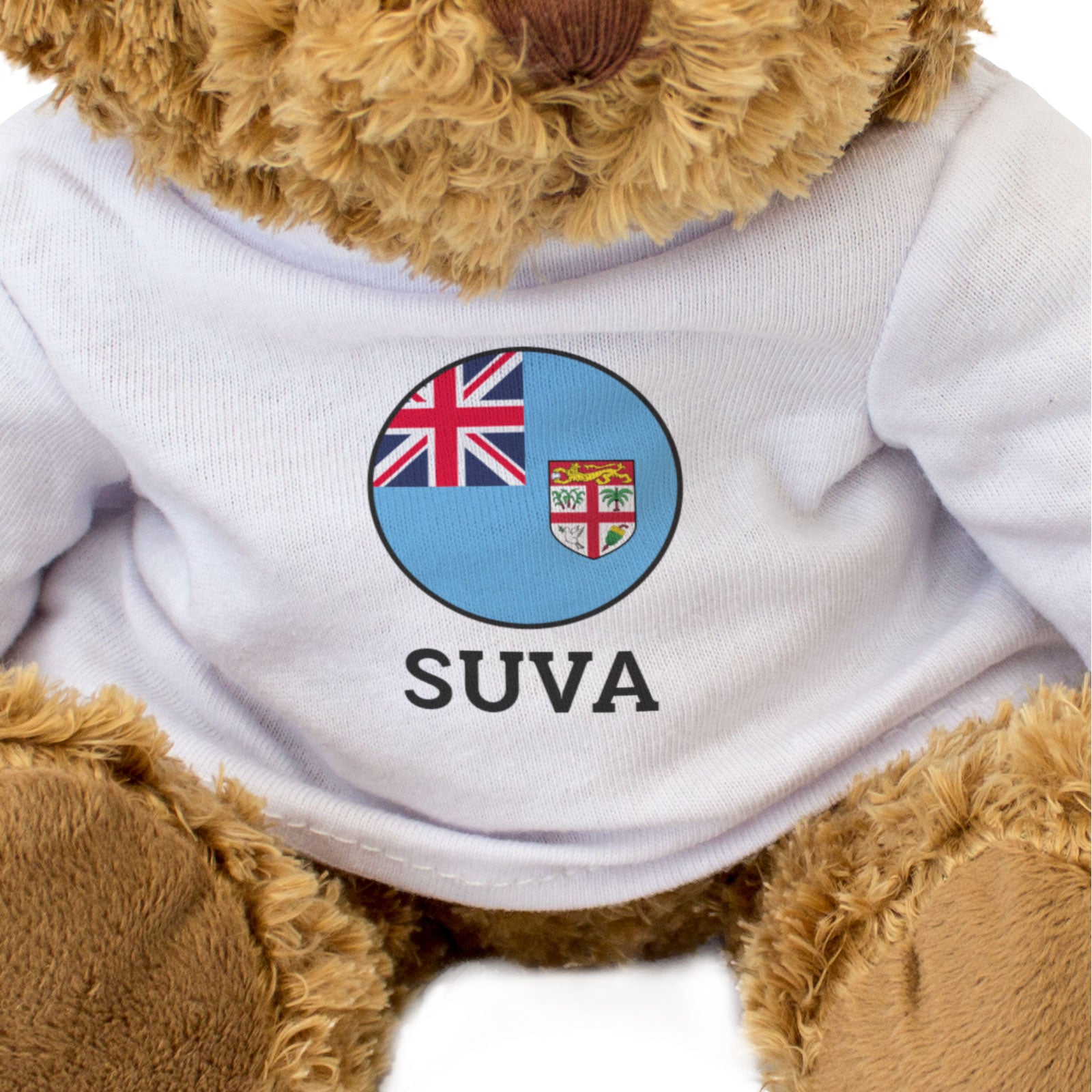 SUVA (FIJI FLAG ROUNDEL) - Teddy Bear - Cute Funny - Souvenir Gift Present