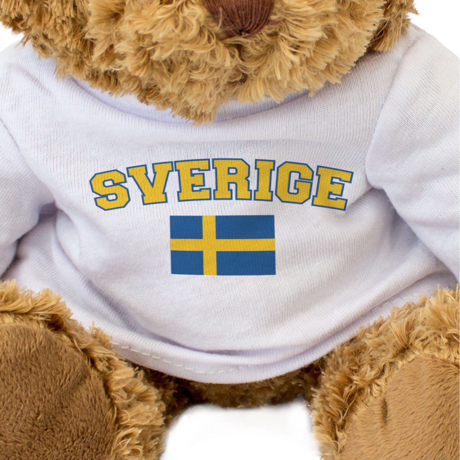 SVERIGE + FLAG - Teddy Bear - Cute Funny Soft - Sweden Souvenir Gift Present