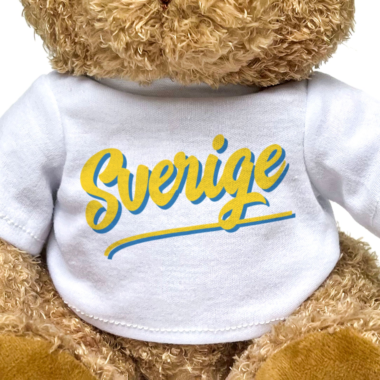 SVERIGE (SCRIPT) - Teddy Bear - Cute Soft - Funny Sweden Souvenir Gift Present