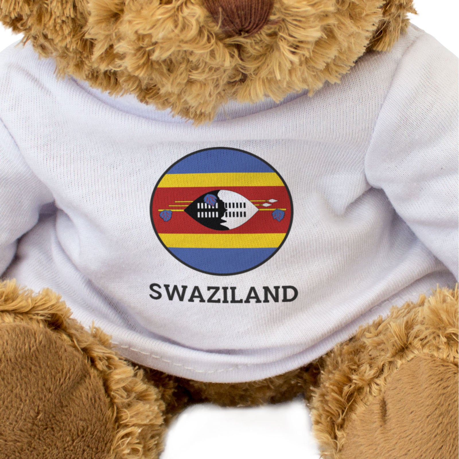 SWAZILAND FLAG ROUNDEL - Teddy Bear - Cute Cuddly Soft - Gift Present