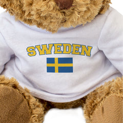 SWEDEN + FLAG - Teddy Bear - Cute Funny Soft - Swedish Souvenir Gift Present