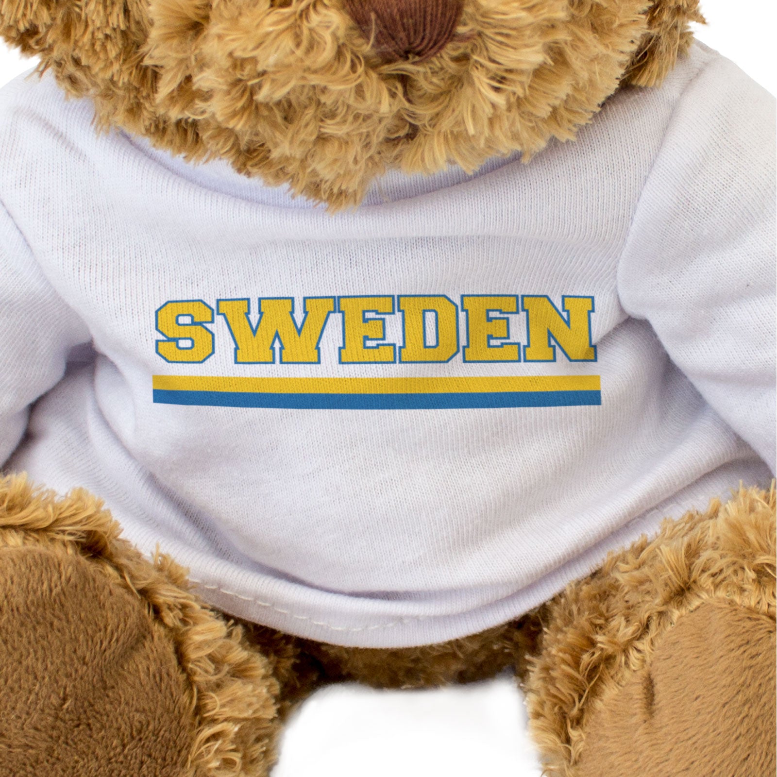 SWEDEN FLAG STRIPES - Teddy Bear - Cute Funny - Swedish Souvenir Gift Present