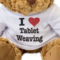 I LOVE TABLET WEAVING - Teddy Bear - Cute Funny - Arts & Crafts Gift Present
