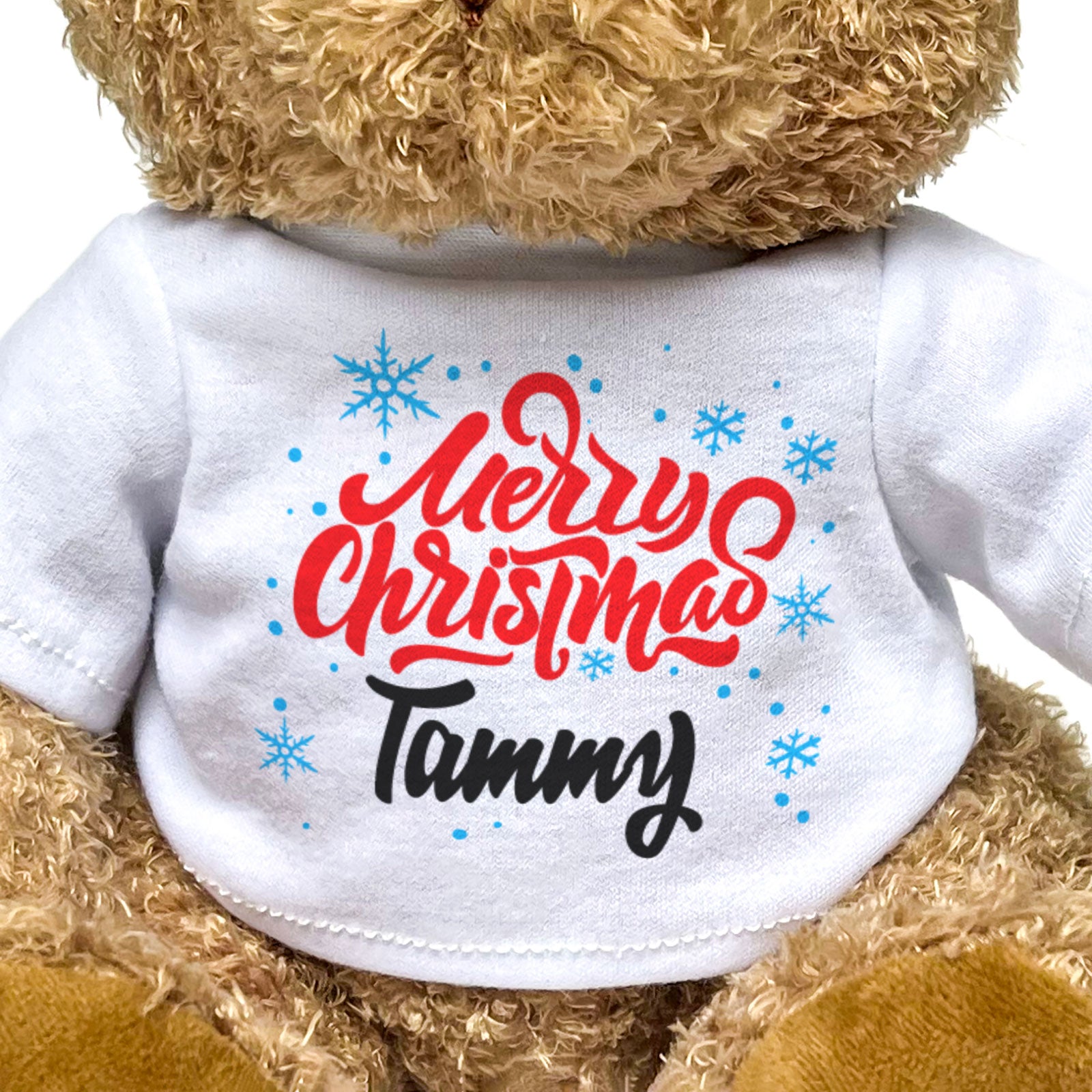 MERRY CHRISTMAS TAMMY - Teddy Bear - Cute Cuddly Soft - Xmas Gift Present
