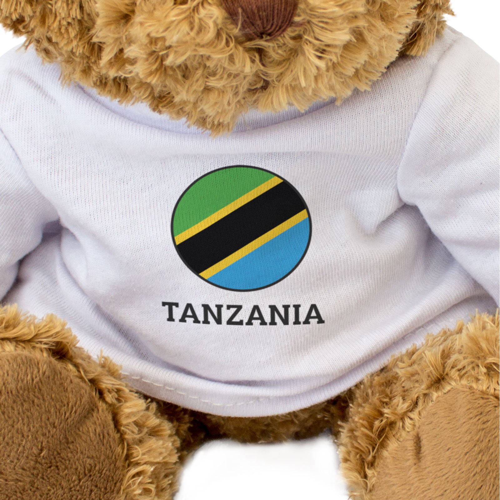TANZANIA FLAG ROUNDEL - Teddy Bear - Cute Cuddly Soft - Gift Present